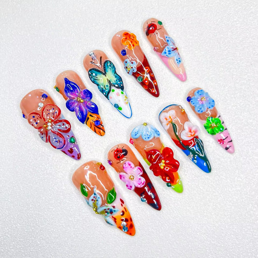 Fairy Garden Press-on Nails V Boutique Studio