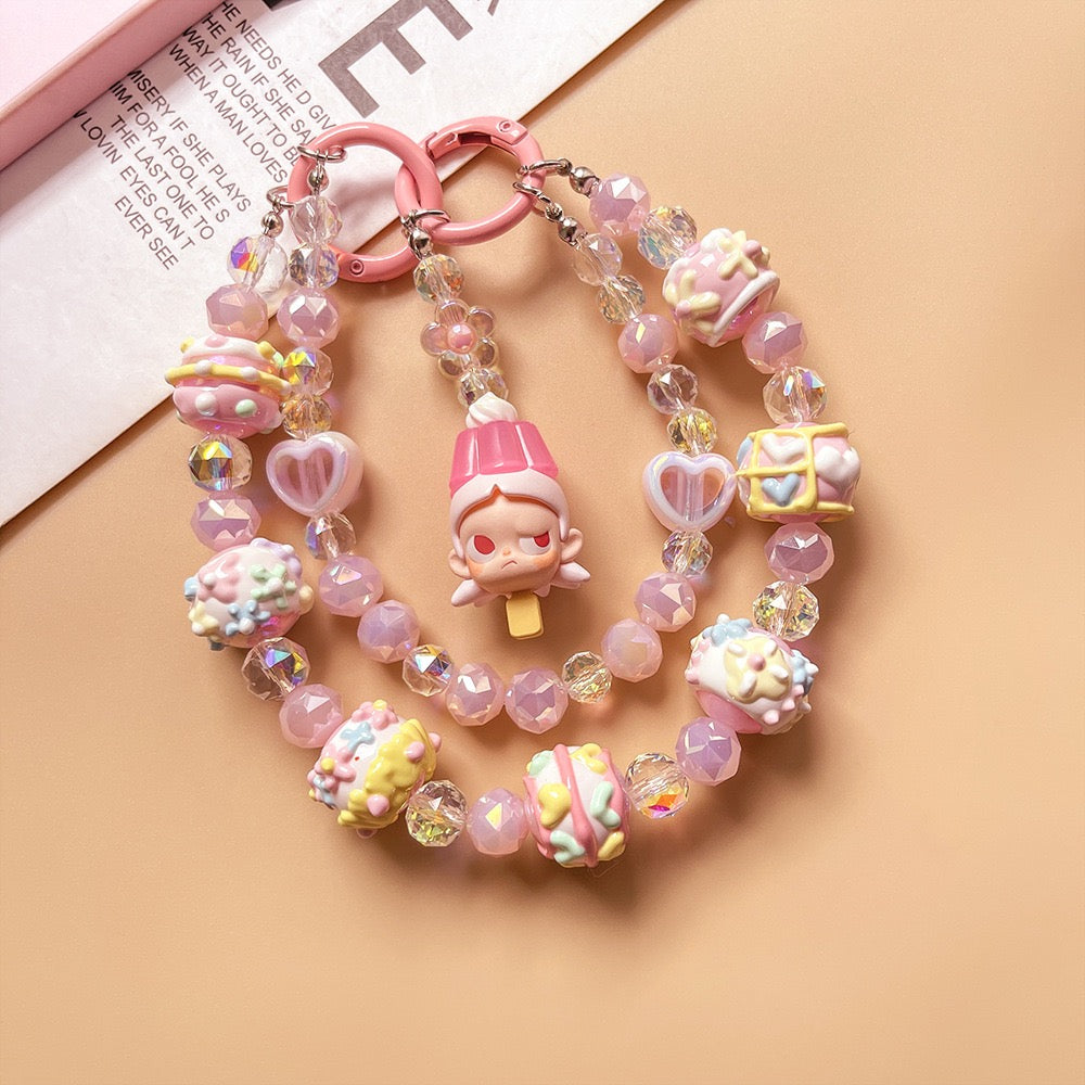 Handmade Beaded Cute Character Phone Lanyard