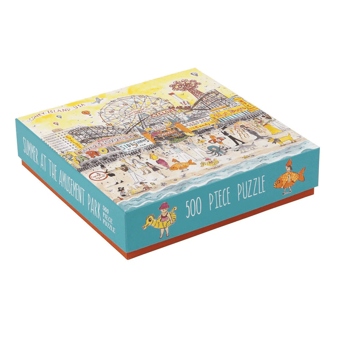 Michael Storrings Summer at the Amusement Park 500 Piece Jigsaw Puzzle Galison