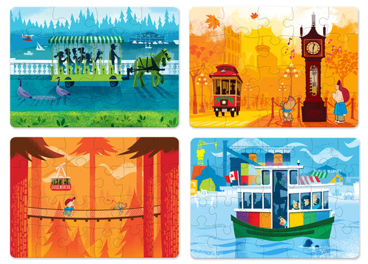 Larry Gets Lost in Vancouver - 4 Puzzles in a Box