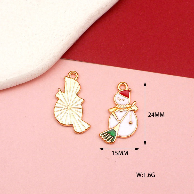 Festival Christmas Charms for Jewelry Making