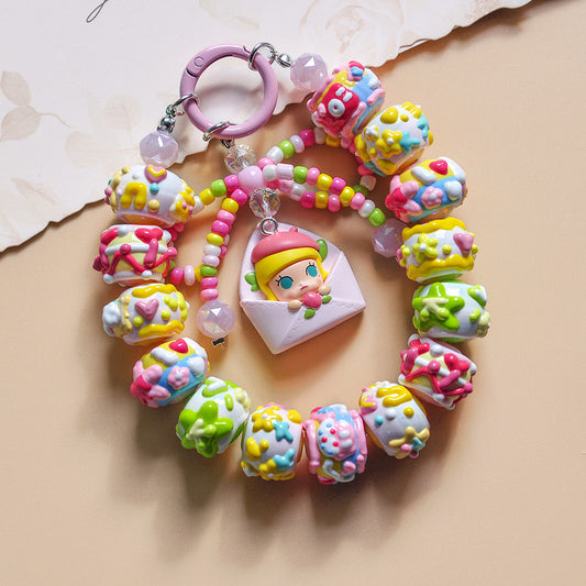 Handmade Beaded Love Letter Phone Lanyard V Boutique Studio-New