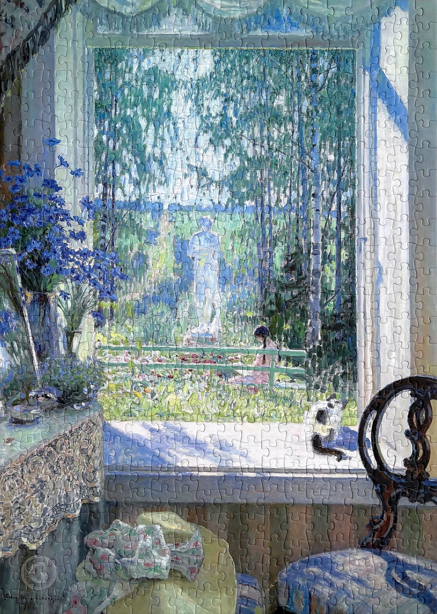 SEREN ART Open Window to the Garden 1000 Piece Puzzle SEREN ART