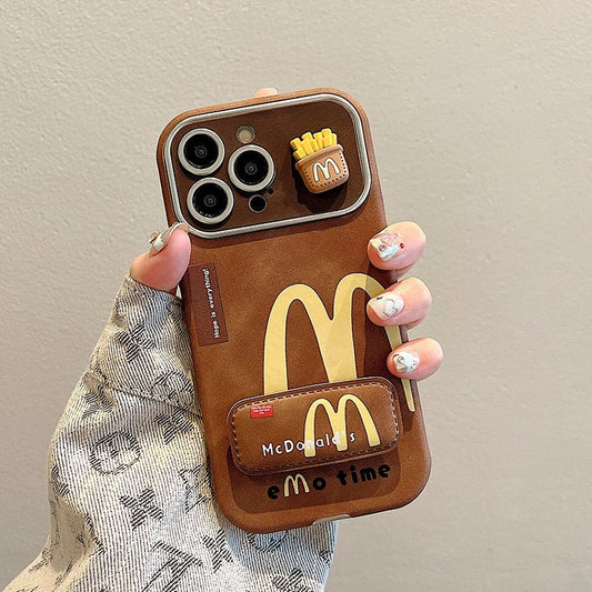 Creative Vintage Brown M Fries Phone Case V Boutique Studio