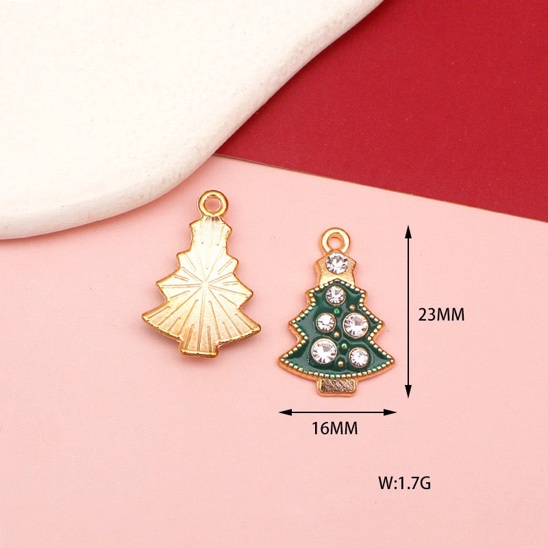 Festival Christmas Charms for Jewelry Making