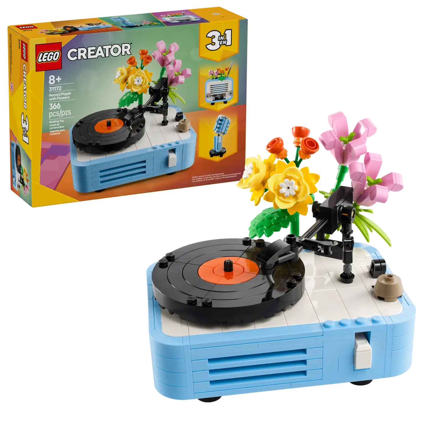 LEGO Creator 3-in-1 Record Player with Flowers 31172