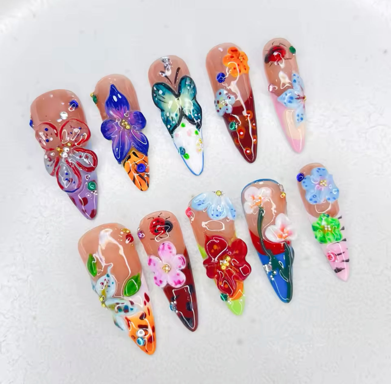 Fairy Garden Press-on Nails