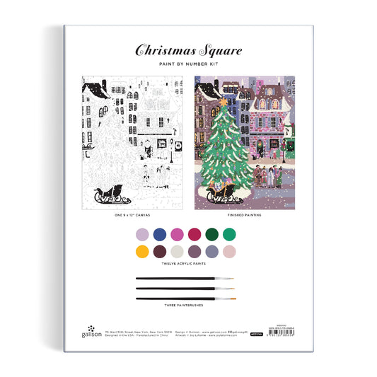 Joy Laforme Christmas Square 9 x 12 Paint by Number Kit