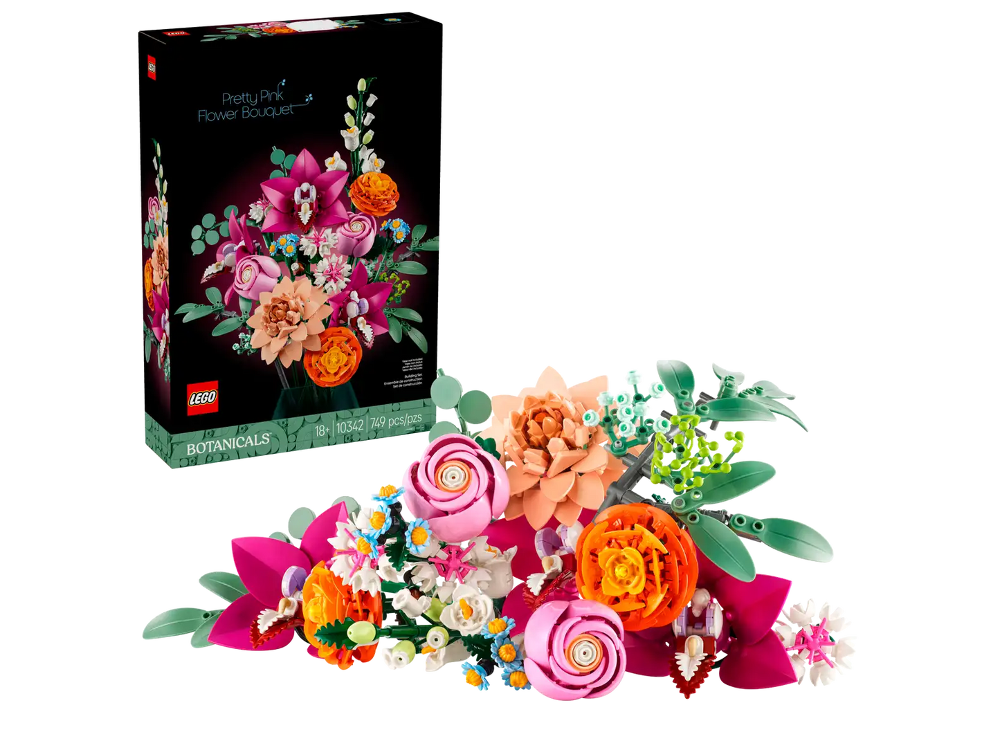LEGO Botanicals Pretty Pink Flower Bouquet 10342