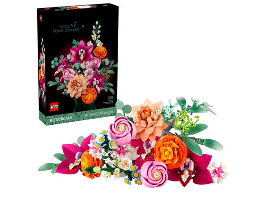 LEGO Botanicals Pretty Pink Flower Bouquet 10342