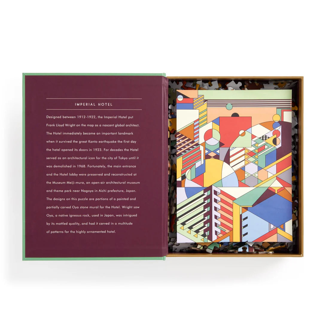 Frank Lloyd Wright Imperial Hotel 500 Piece Book Puzzle