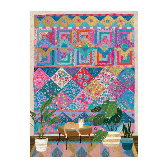 Victoria Ball Quilter's Corner 1000 Piece Foil Puzzle Galison