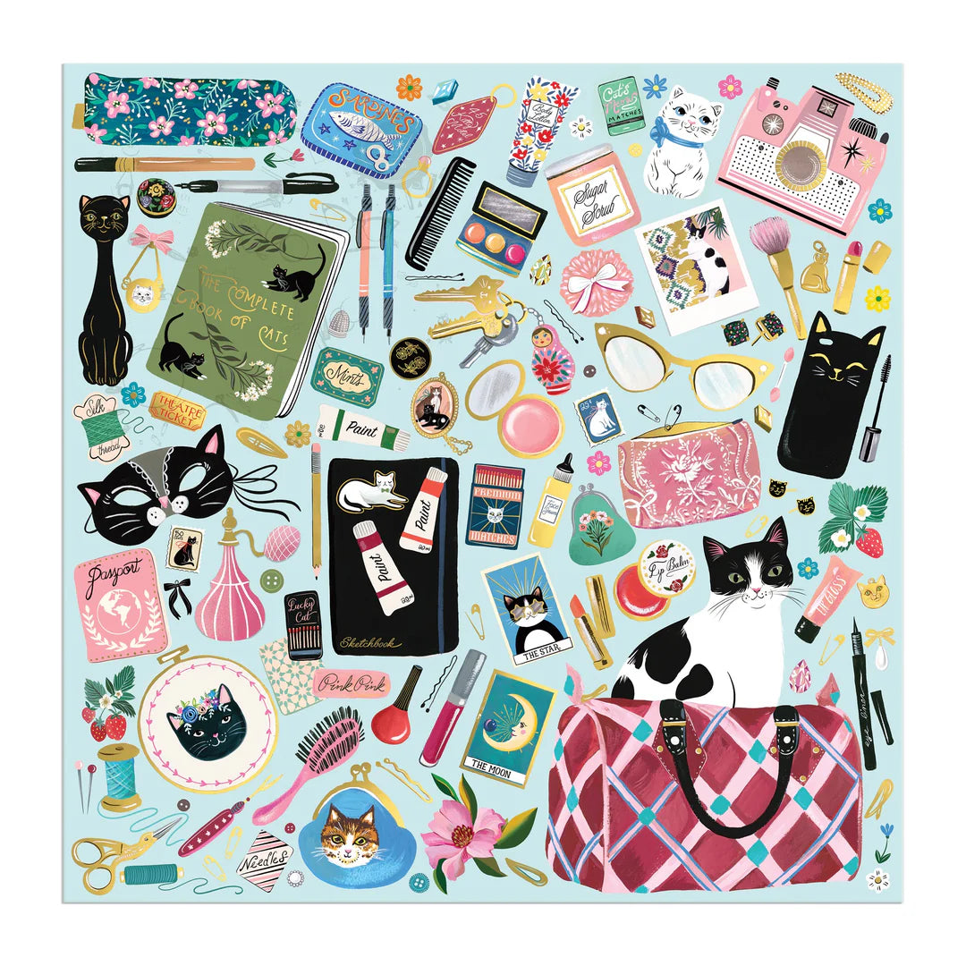 Purrfect Accessories 500 Piece Foil Puzzle Galison