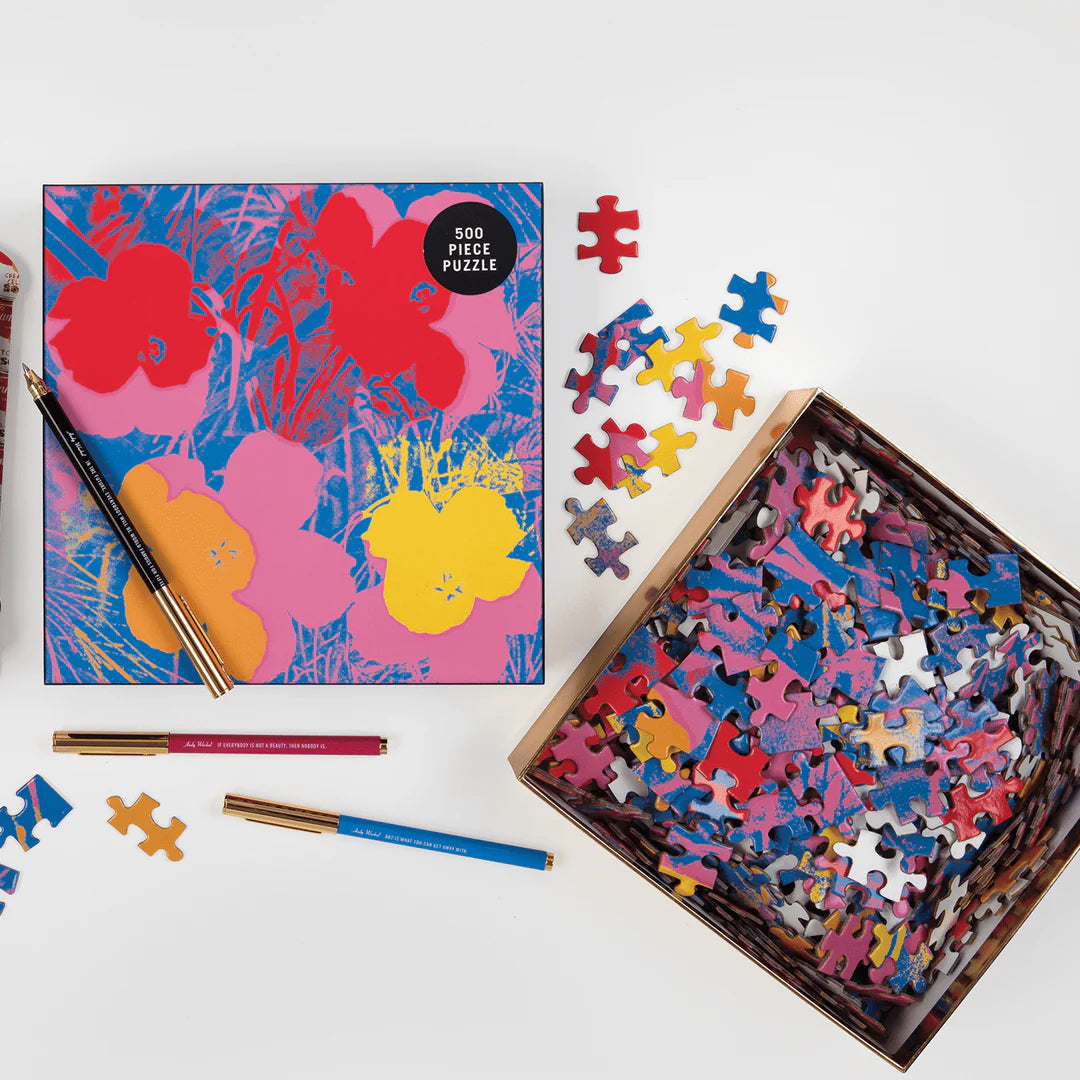 Andy Warhol Flowers 500 Piece Jigsaw Puzzle Galison