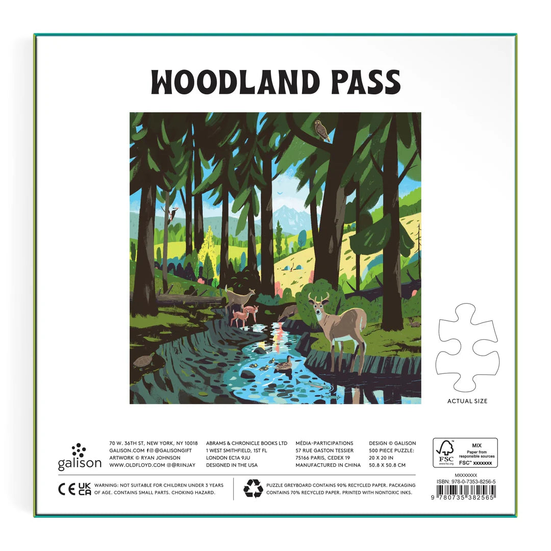 Woodland Pass 500 Piece Puzzle Galison