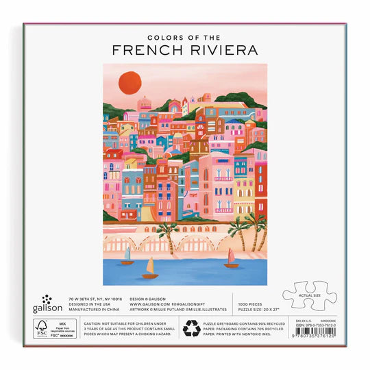Colors Of The French Riviera 1000 Piece Puzzle Galison