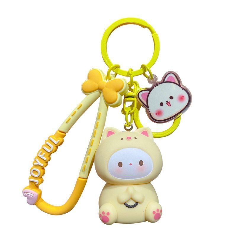 Soft Fufu Kawaii Character Keychain