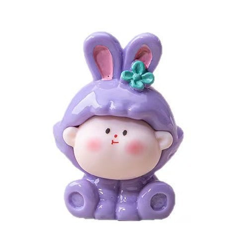 Resin Cartoon Baby Figurines – DIY Keychain & Craft Set