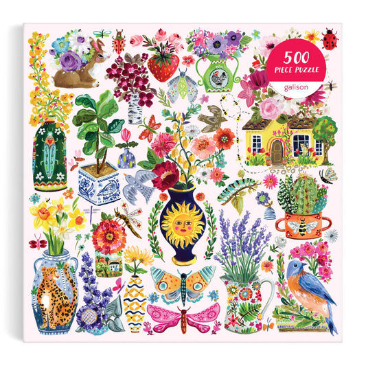 Buzzy Bouquets 500 Piece Puzzle Galison