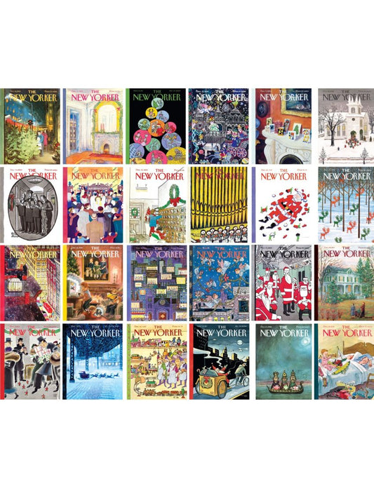 New Yorker Advent Calendar Set of 24 Mini Puzzles