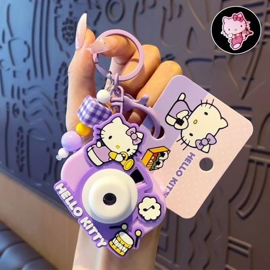 Hello Kitty Projector Camera Keychain Charm