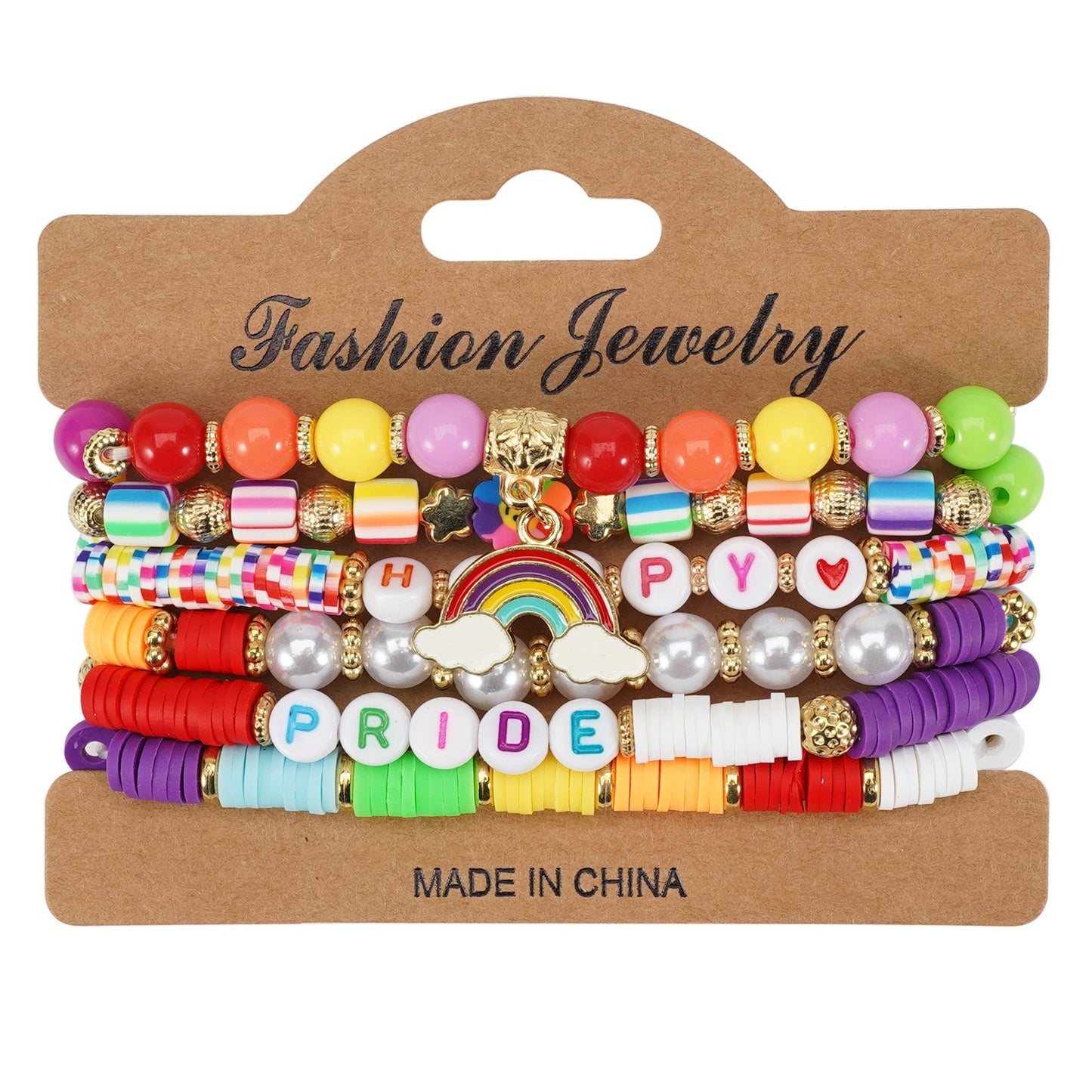 Pride Beaded Bracelet Stack – Rainbow Jewelry for Pride Month