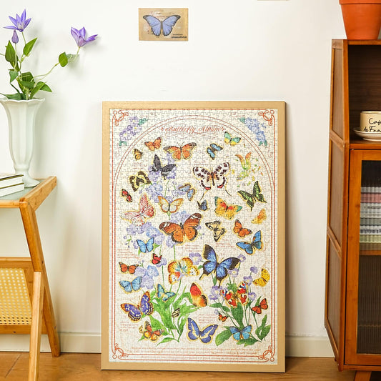 Momibook Butterfly Blooms 1000 Piece Jigsaw Puzzle