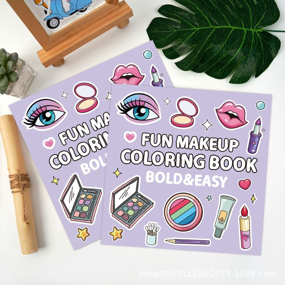 Fun Makeup Coloring Book – Bold & Easy Beauty-Themed Illustrations