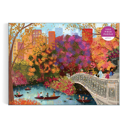 Joy Laforme Autumn on Bow Bridge 1000 Piece Puzzle Galison