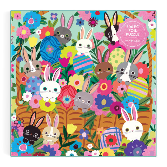 Blooming Bunnies 500 Piece Foil Family Puzzle