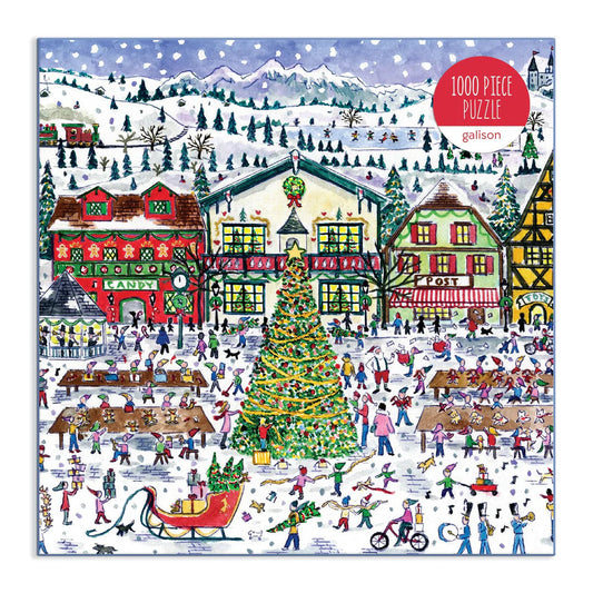 Michael Storrings Santa's Village 1000 Piece Puzzle Galison
