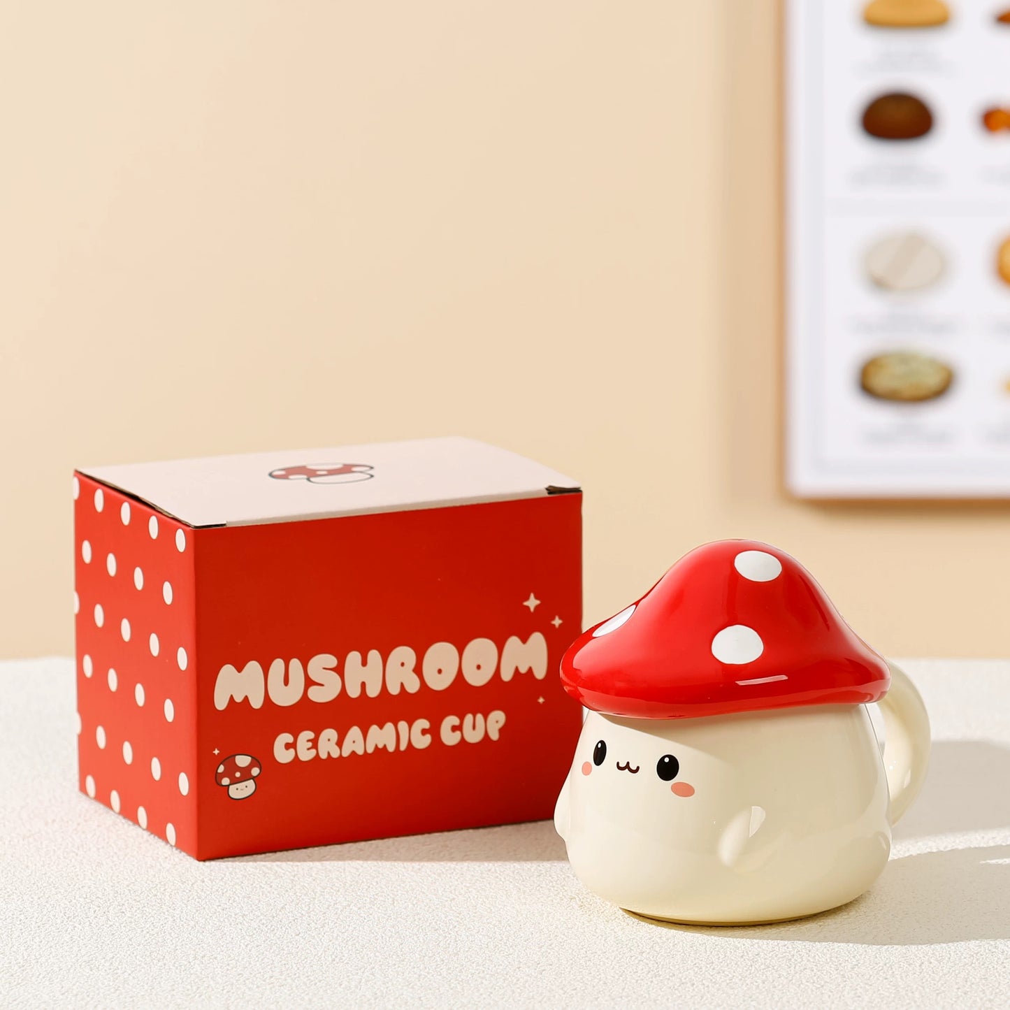 Cute Mushroom Ceramic Mug