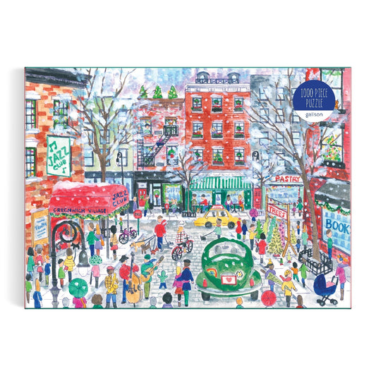Michael Storrings Christmas in Greenwich Village 1000 Piece Galison