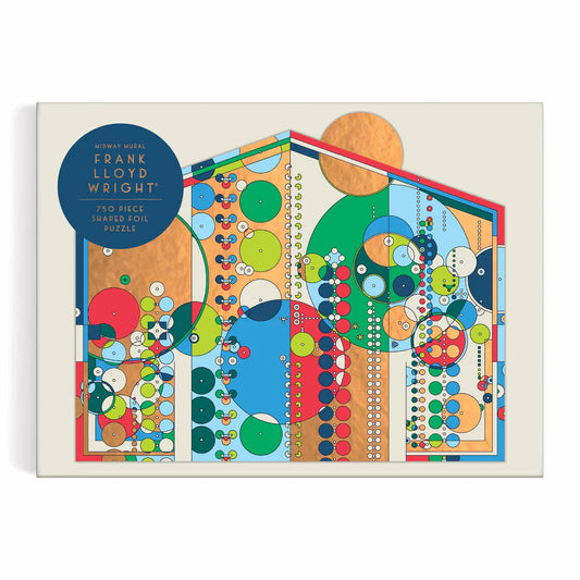 Frank Lloyd Wright Midway Mural 750 Piece Shaped Foil Puzzle Galison