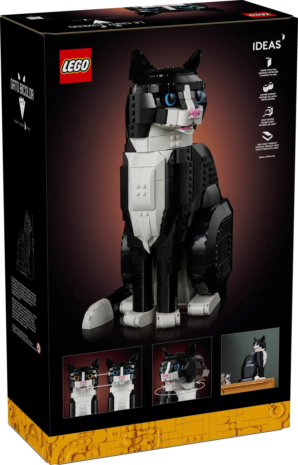 LEGO Ideas Tuxedo Cat 21349