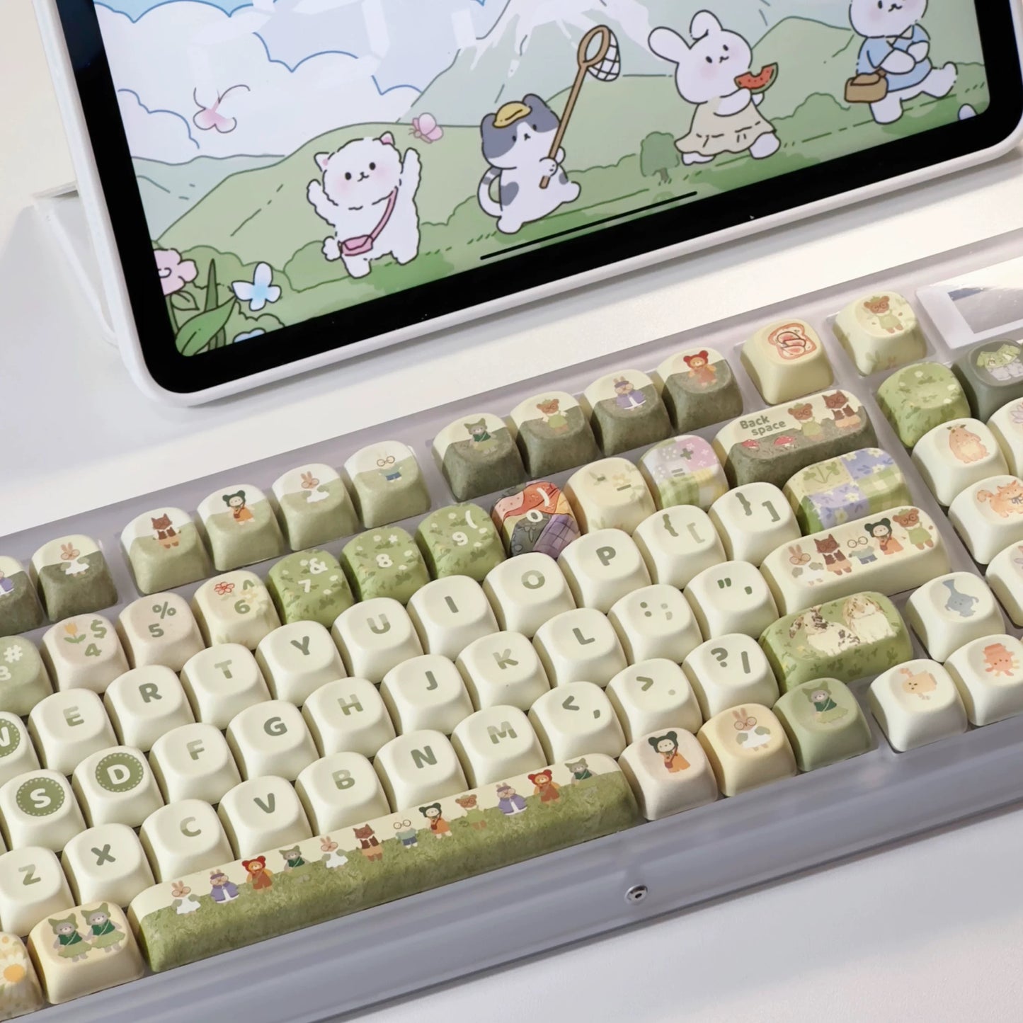Forest Picnic Keycaps – XOA Profile, 131 Keys for MX Keyboards