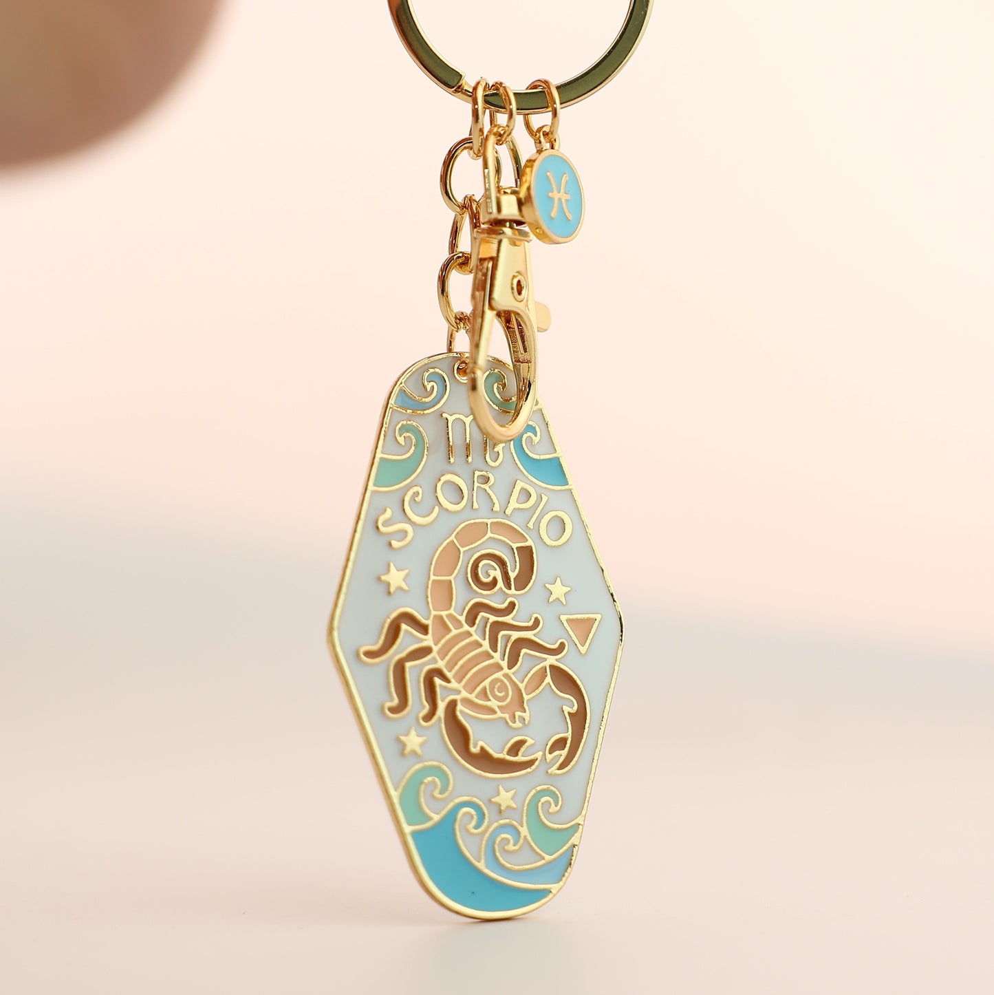 Zodiac Motel Keychain – Vintage Astrology Sign Gift