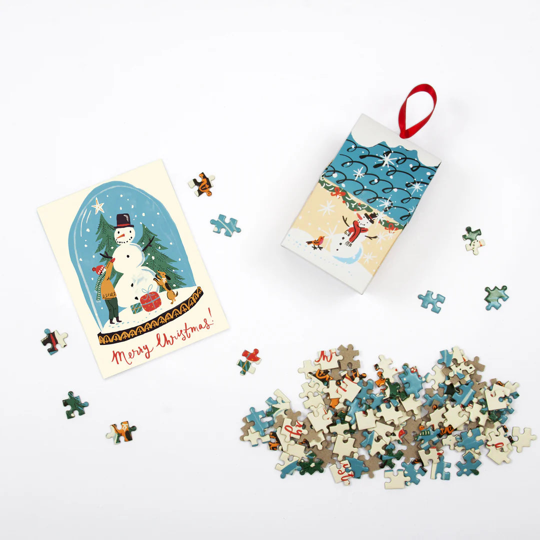 Snow Globe 130 Piece Puzzle Ornament