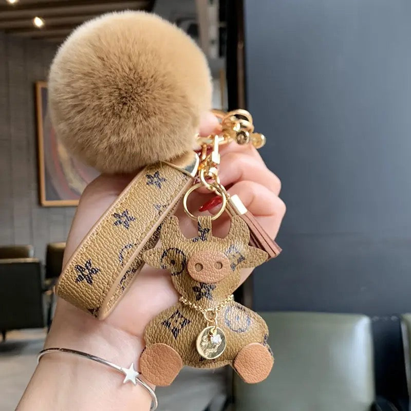 Lucky Cow Keychain V Boutique Studio-New