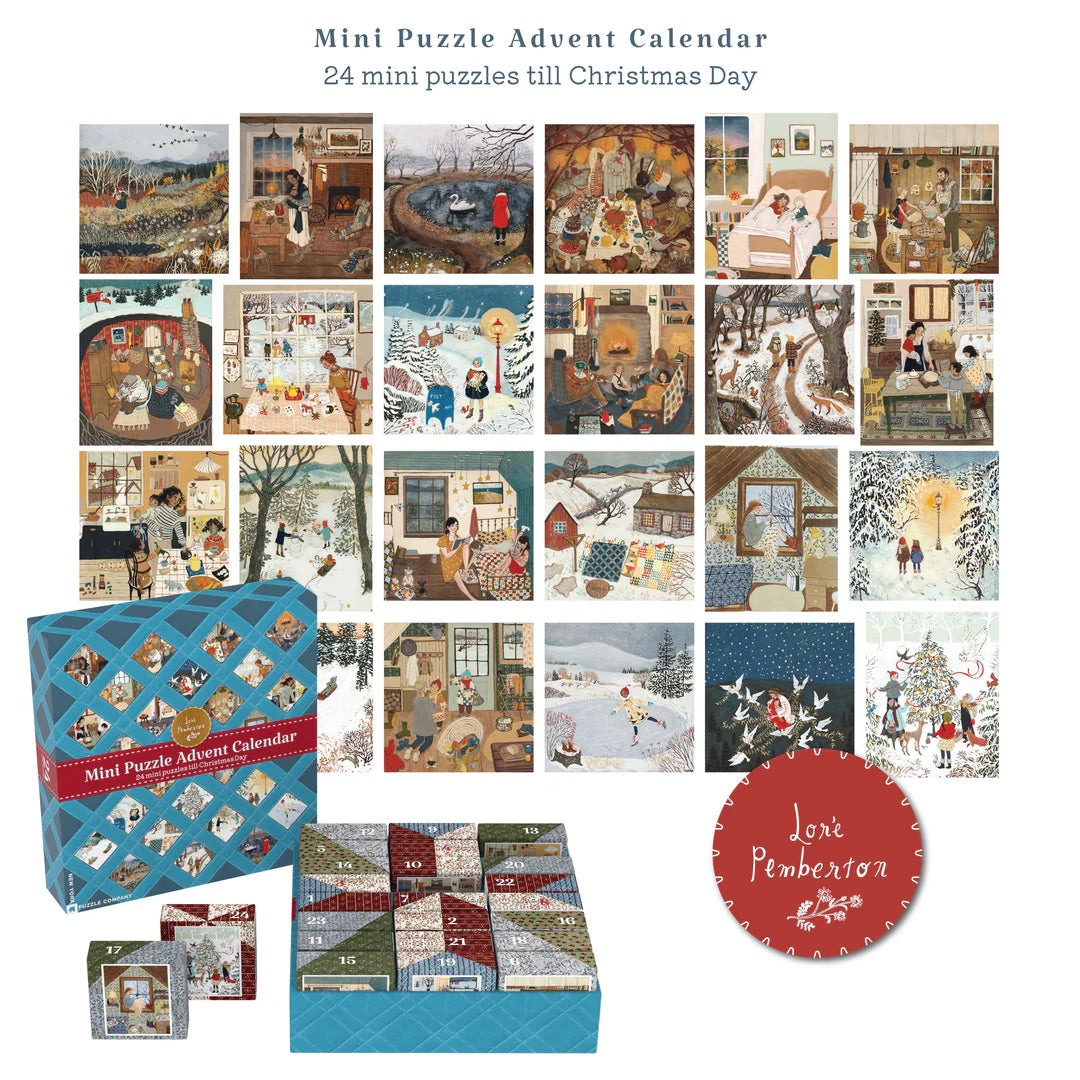 Loré Pemberton Advent Calendar
Set of 24 Mini Puzzles