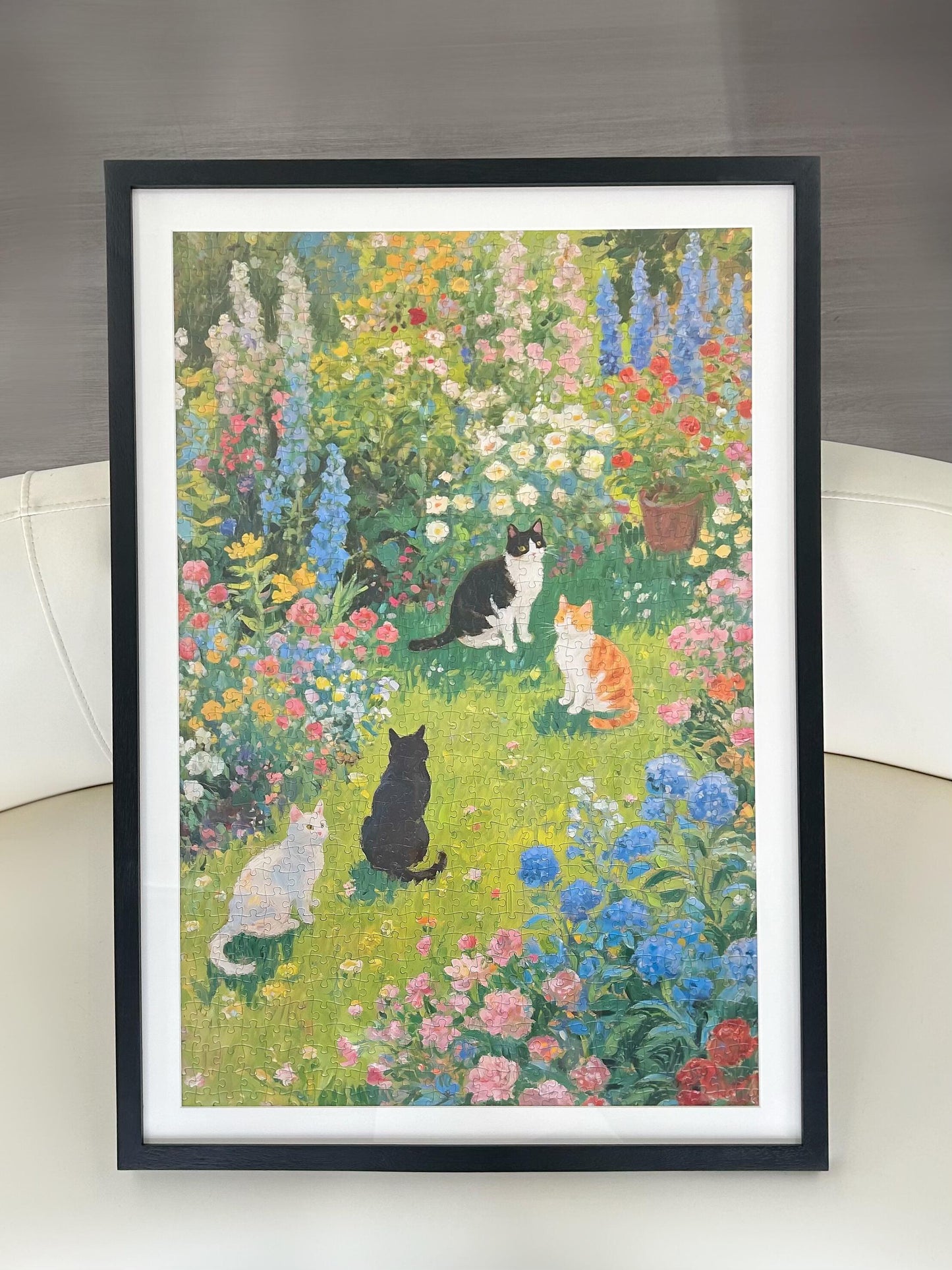 Momibook Garden Cat Gathering 1000 Piece Jigsaw Puzzle Momibook