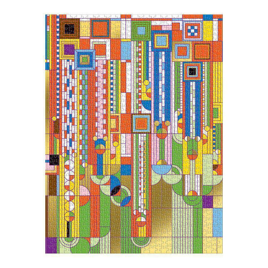 Frank Lloyd Wright Saguaro Cactus And Forms Foil Stamped 1000 Piece Jigsaw Puzzle Galison