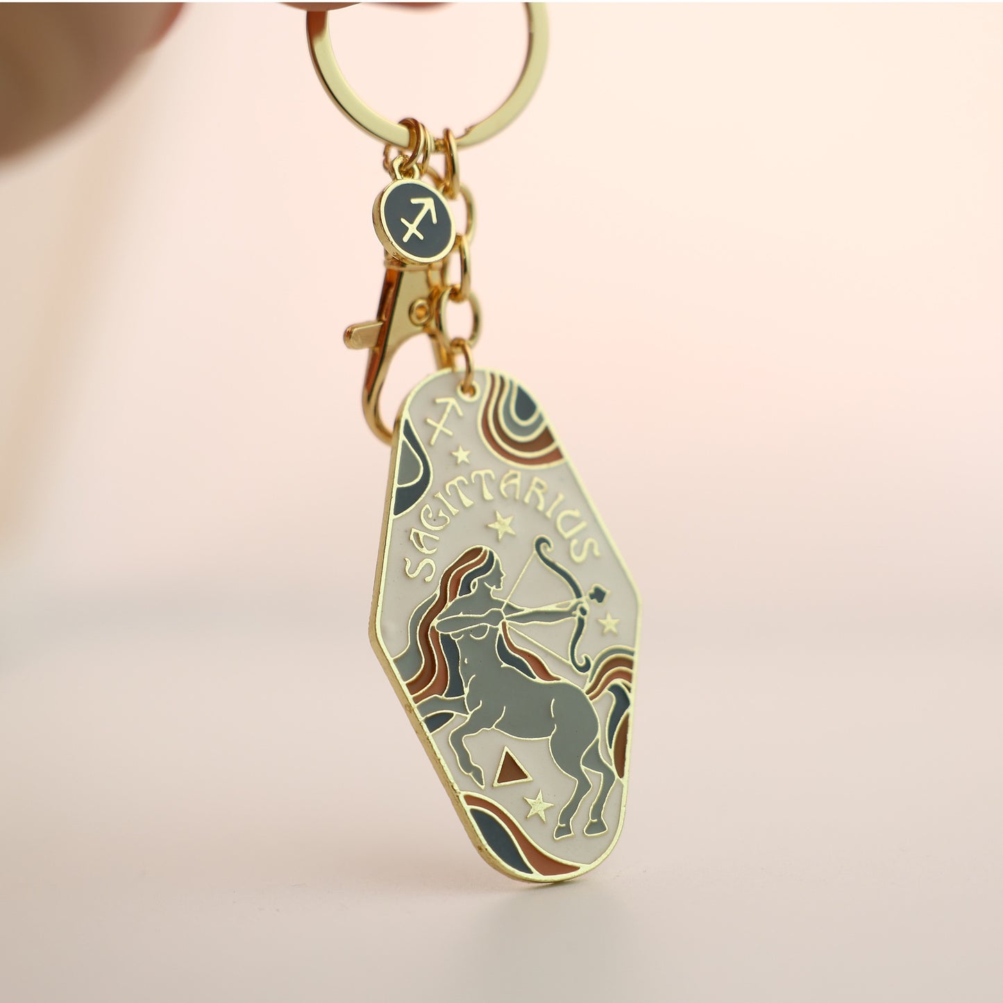 Zodiac Motel Keychain – Vintage Astrology Sign Gift