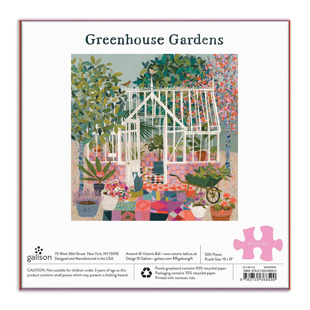 Greenhouse Gardens 500 Piece Jigsaw Puzzle Galison