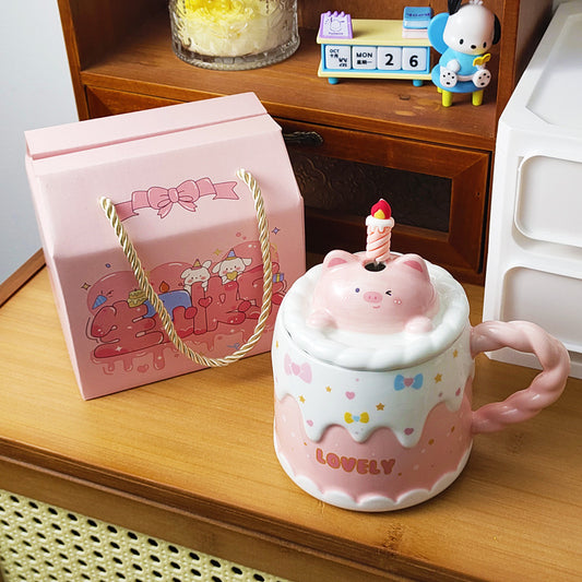 Birthday Cake Ceramic Mug