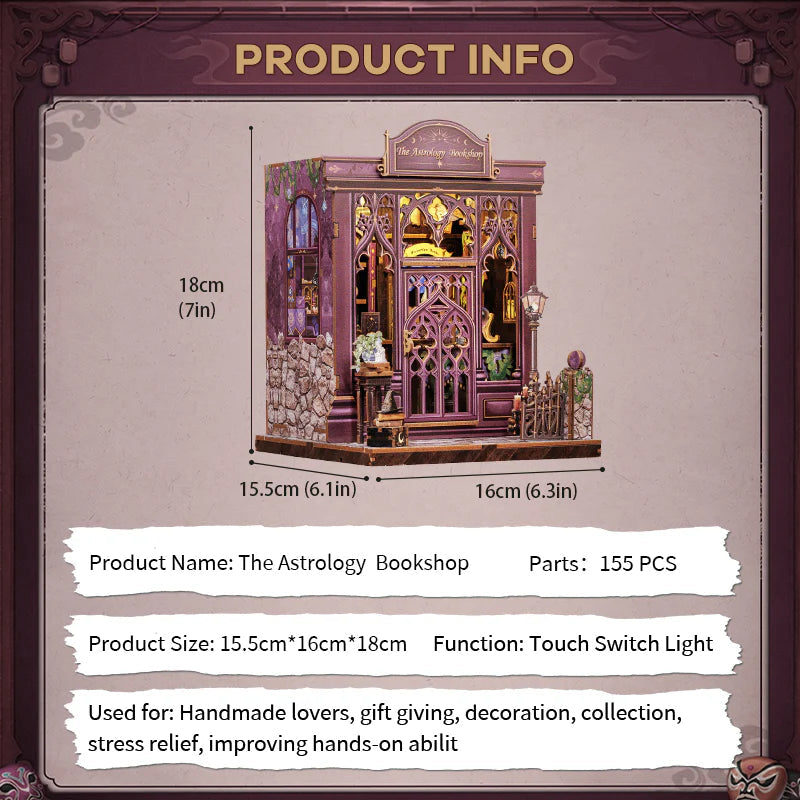 The Astrology Bookshop – DIY Book Nook Kit