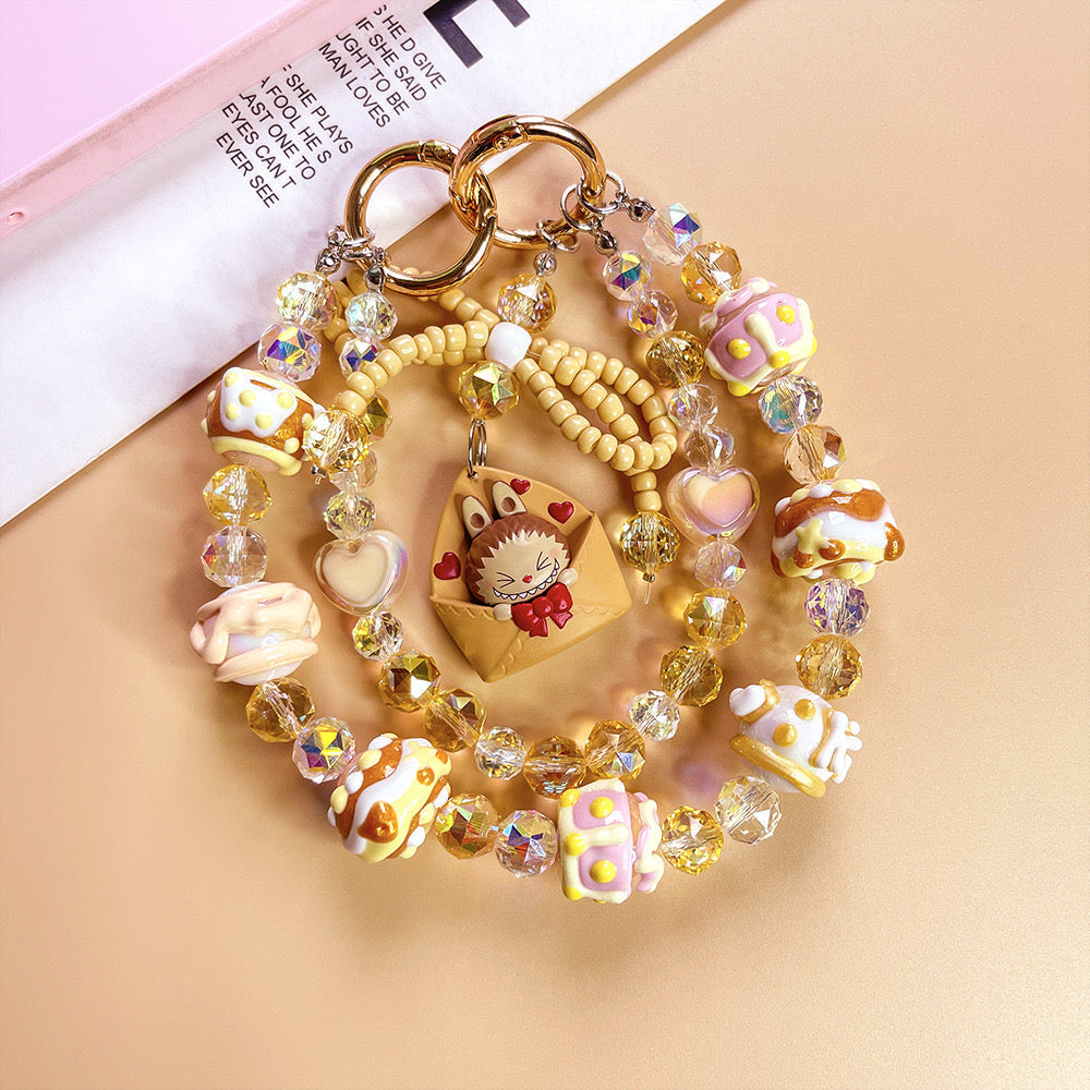 Handmade Beaded Love Letter Phone Lanyard V Boutique Studio-New