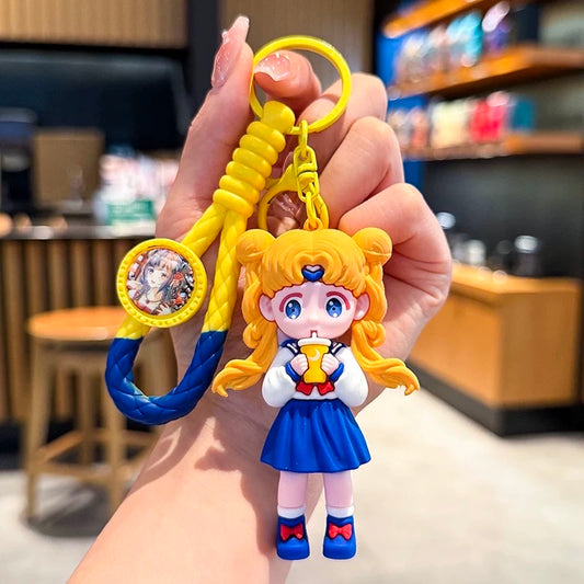 Kawaii Sailor Girl Keychain – Cute Cartoon Bag Accessory