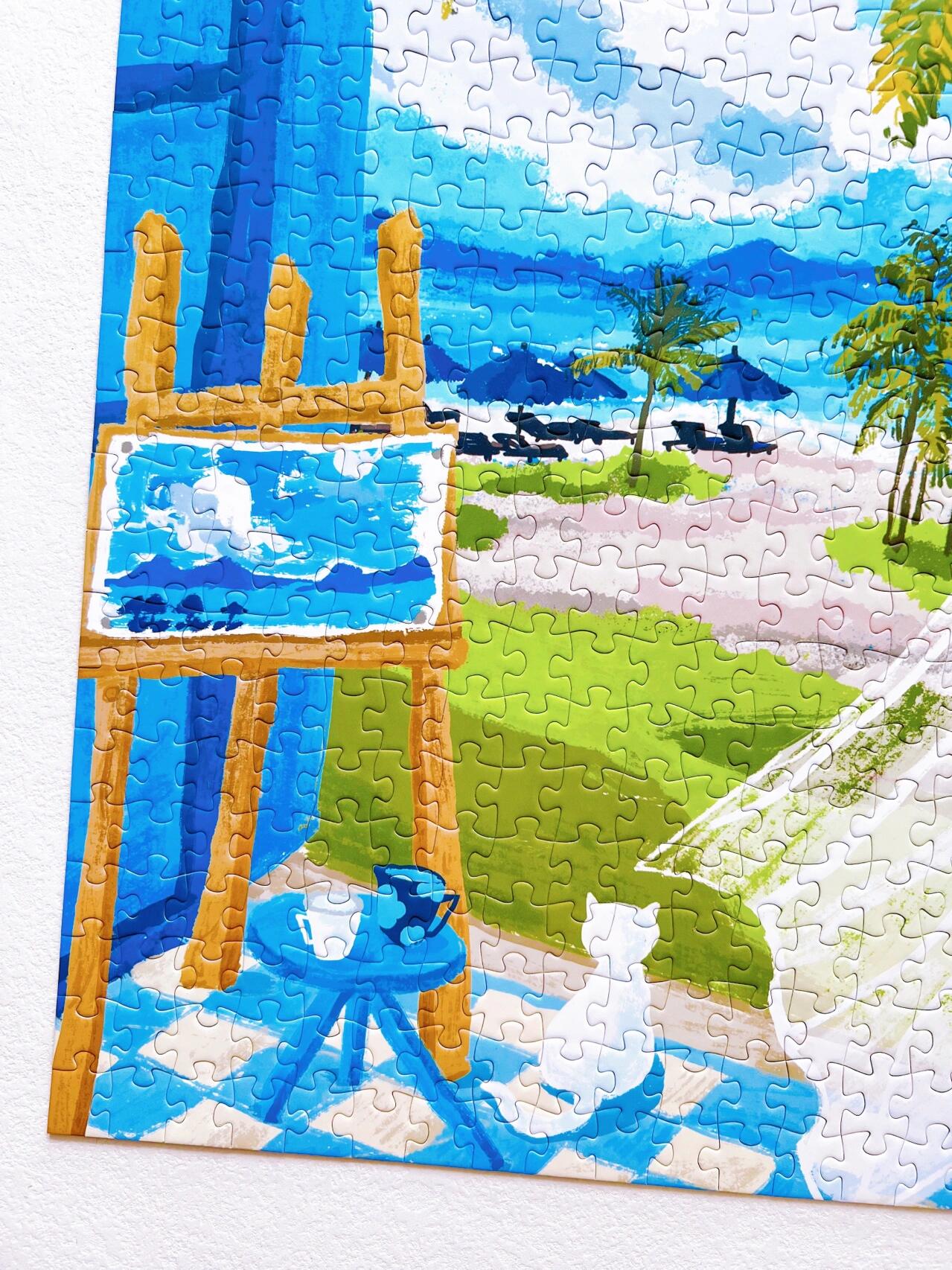 CHILL PUZ Summer Seaside 500 Piece Jigsaw Puzzle CHILL PUZ