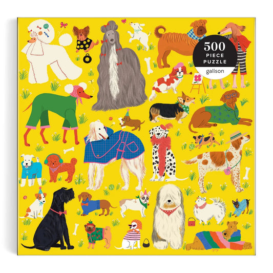 Fashionable Dogs 500 Piece Puzzle Galison